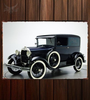 Металлическая табличка Ford Model A Deluxe Delivery Van (130A)